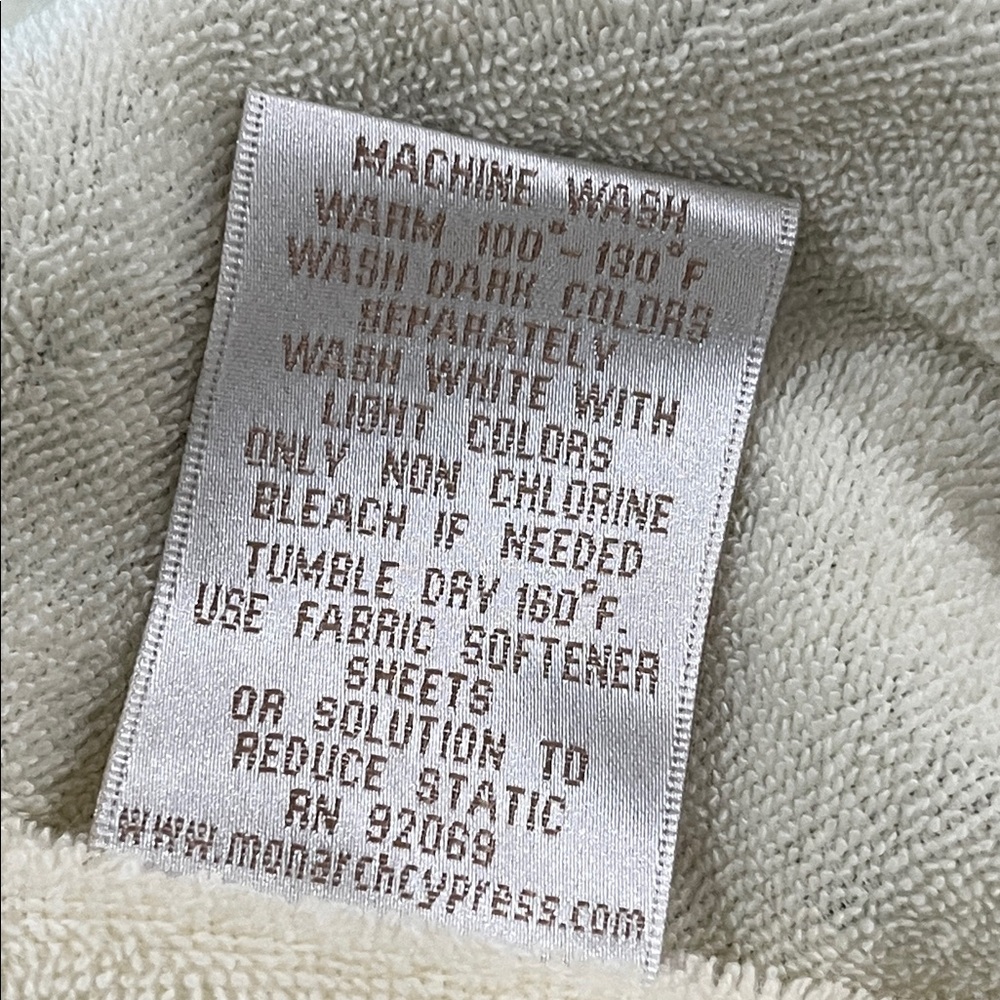 Monarch CYPRESS SAGE GREEN SHAWL ROBE TERRY LINED MICROFIBER, LUXURY SPA OS/L - Picture 16 of 16